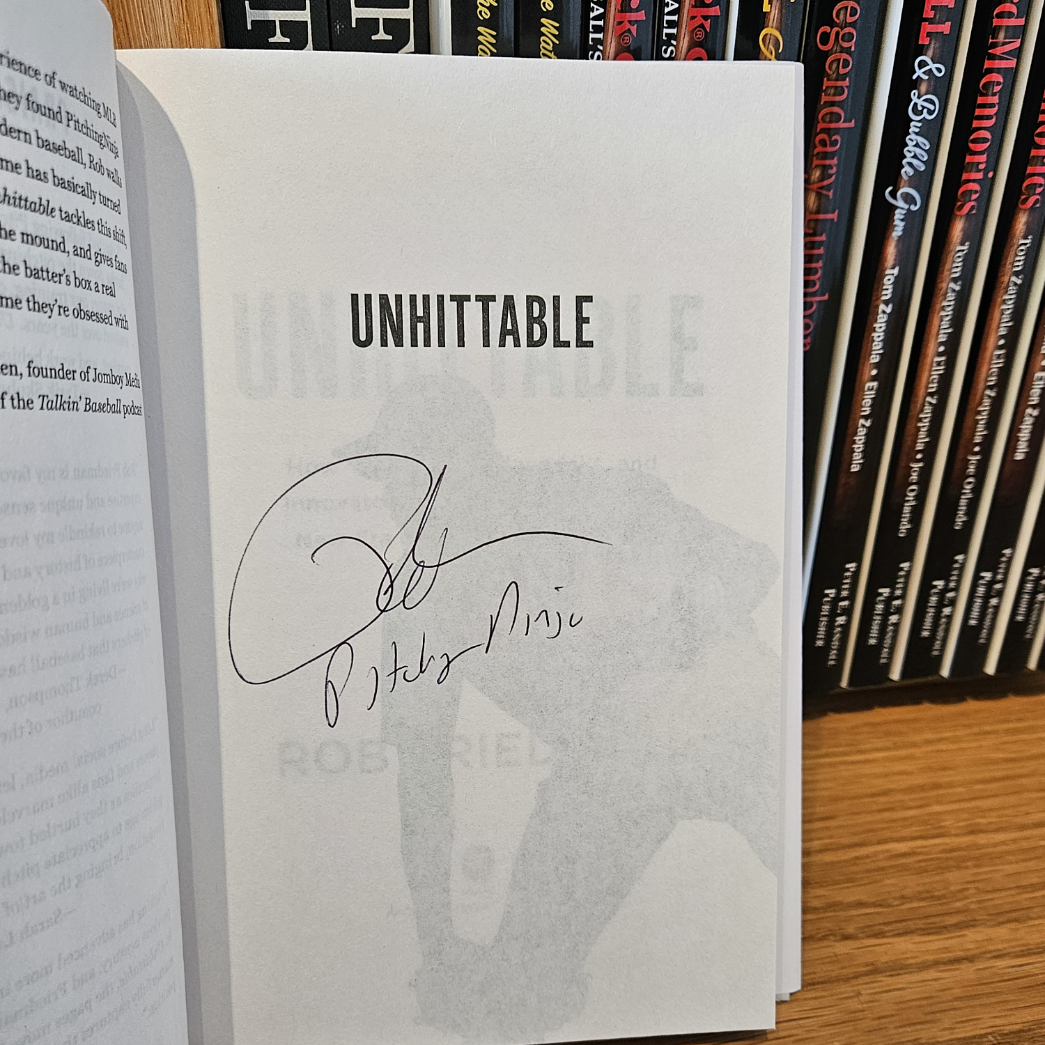 Unhittable: How Technology, Mavericks, and Innovators Engineered Baseball's New Era of Pitching Dominance (signed by author)