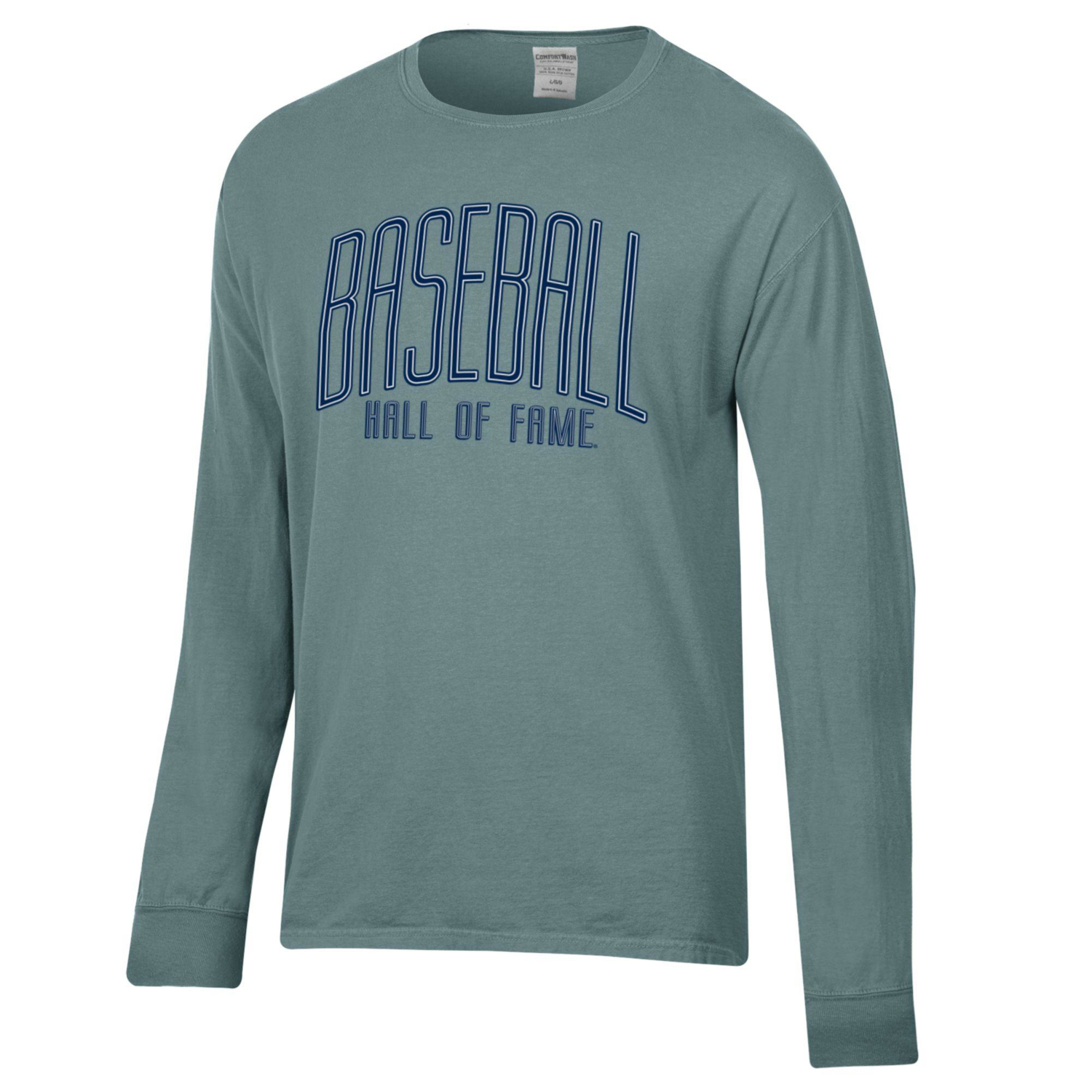 Unisex Baseball Hall of Fame Comfort Wash Cypress Long Sleeve Tee