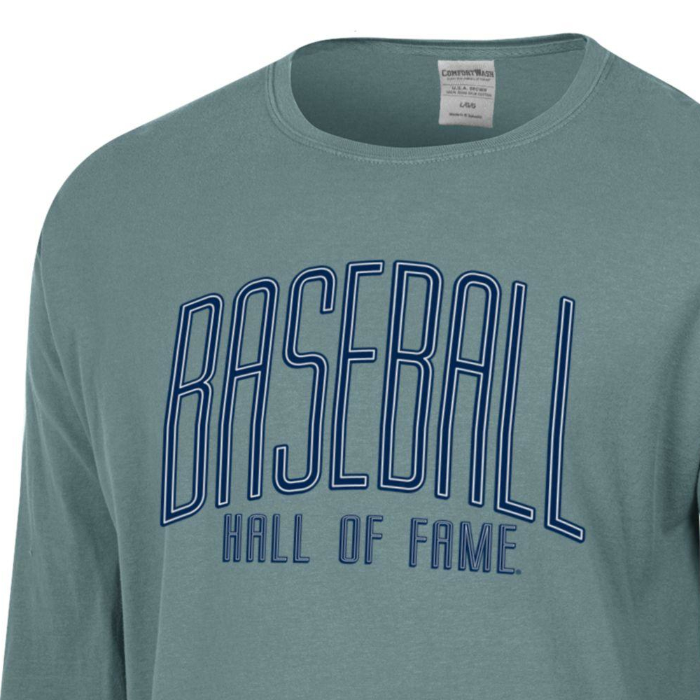 Unisex Baseball Hall of Fame Comfort Wash Cypress Long Sleeve Tee