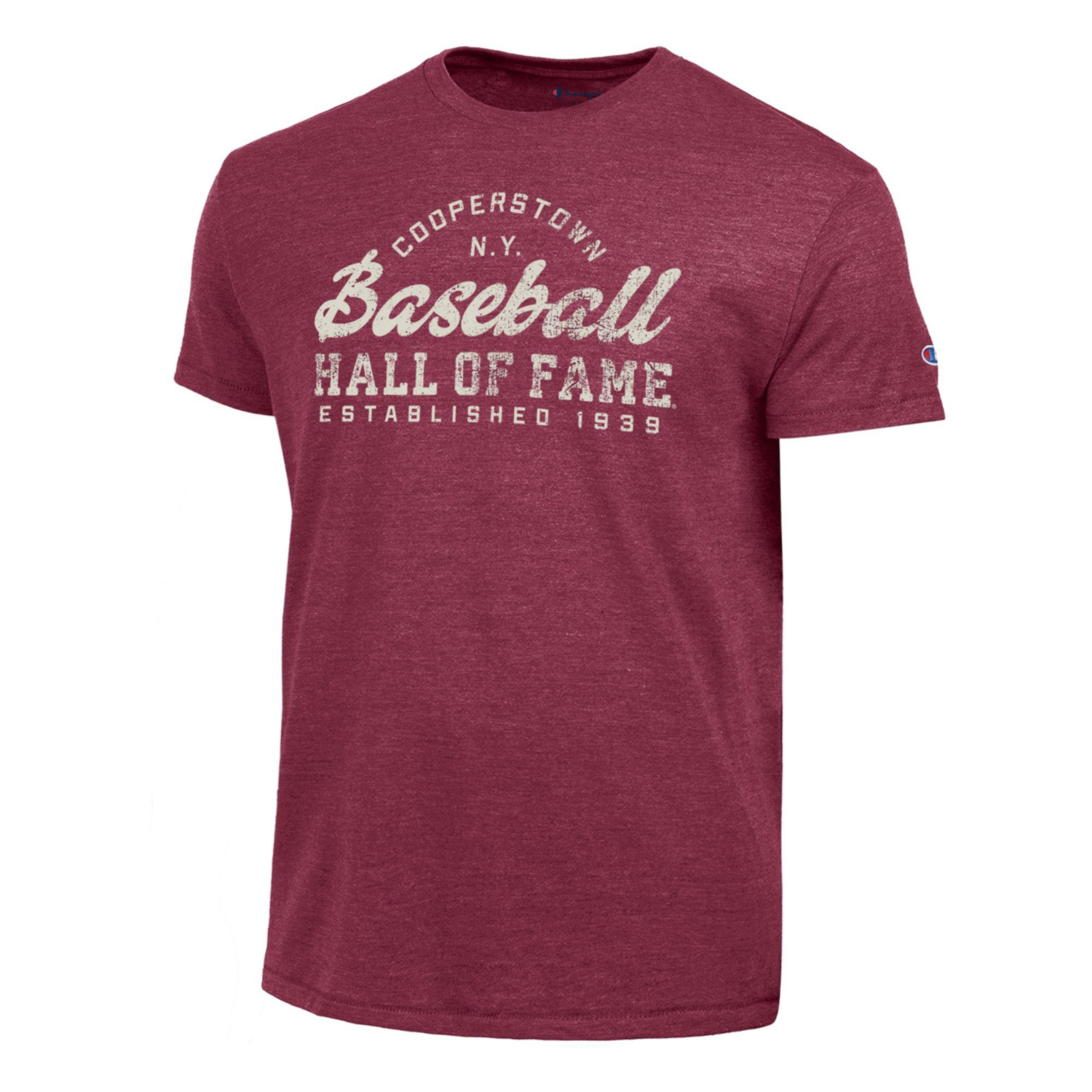 Men’s Champion Baseball Hall of Fame Red Tri-blend T-Shirt