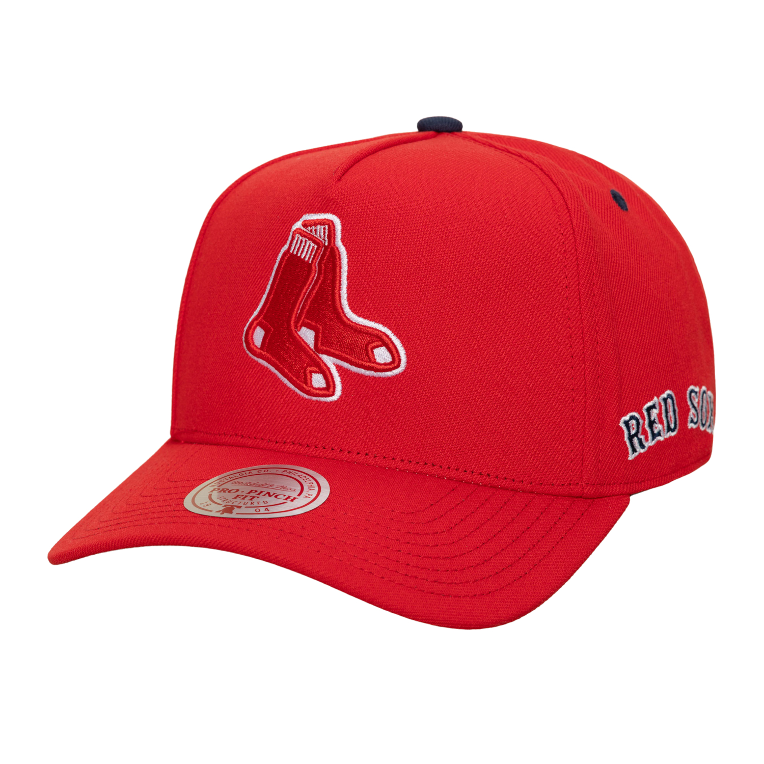 Men’s Mitchell & Ness Boston Red Sox Pro Pinch Red Snapback Cap