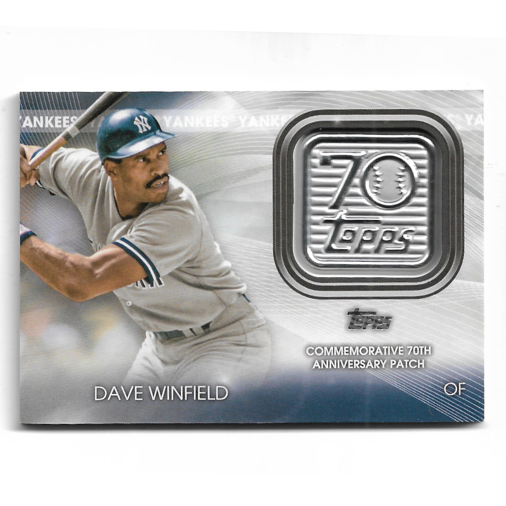 Dave Winfield 2021 Topps 70th Anniversary Logo Patch # T70P-DW