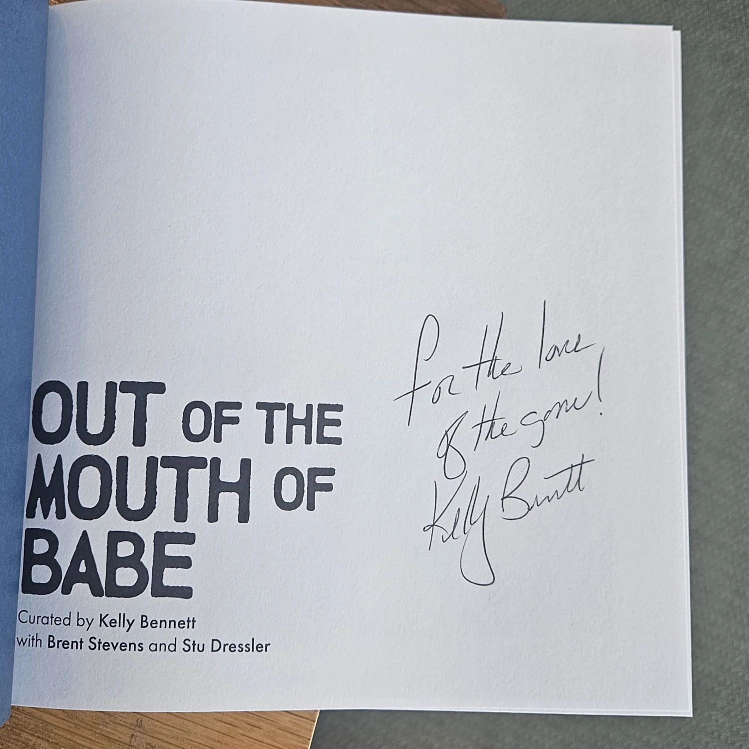 Out of the Mouth of Babe: Babe Ruth on Life (signed by author)