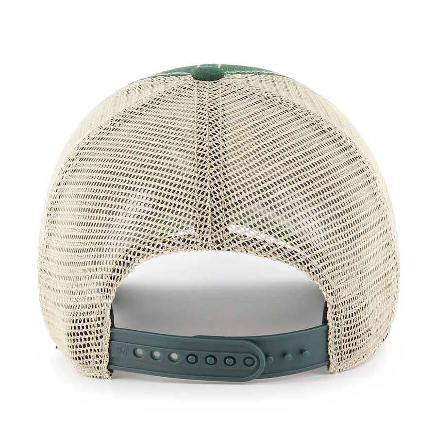 Men’s ‘47 Brand Oakland Athletics Trawler Clean Up Green and White Adjustable Cap