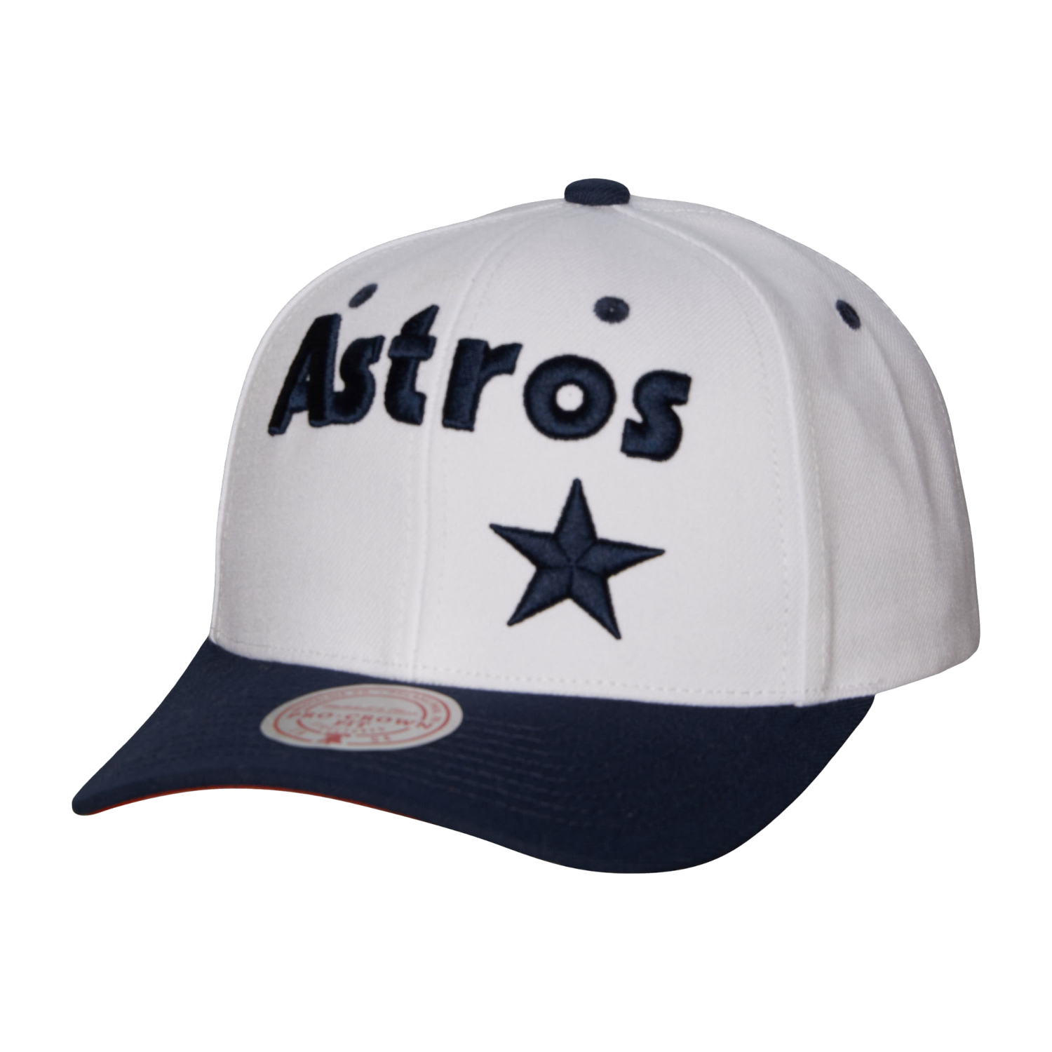 Men’s Mitchell & Ness Houston Astros Pro Snapback White Cap
