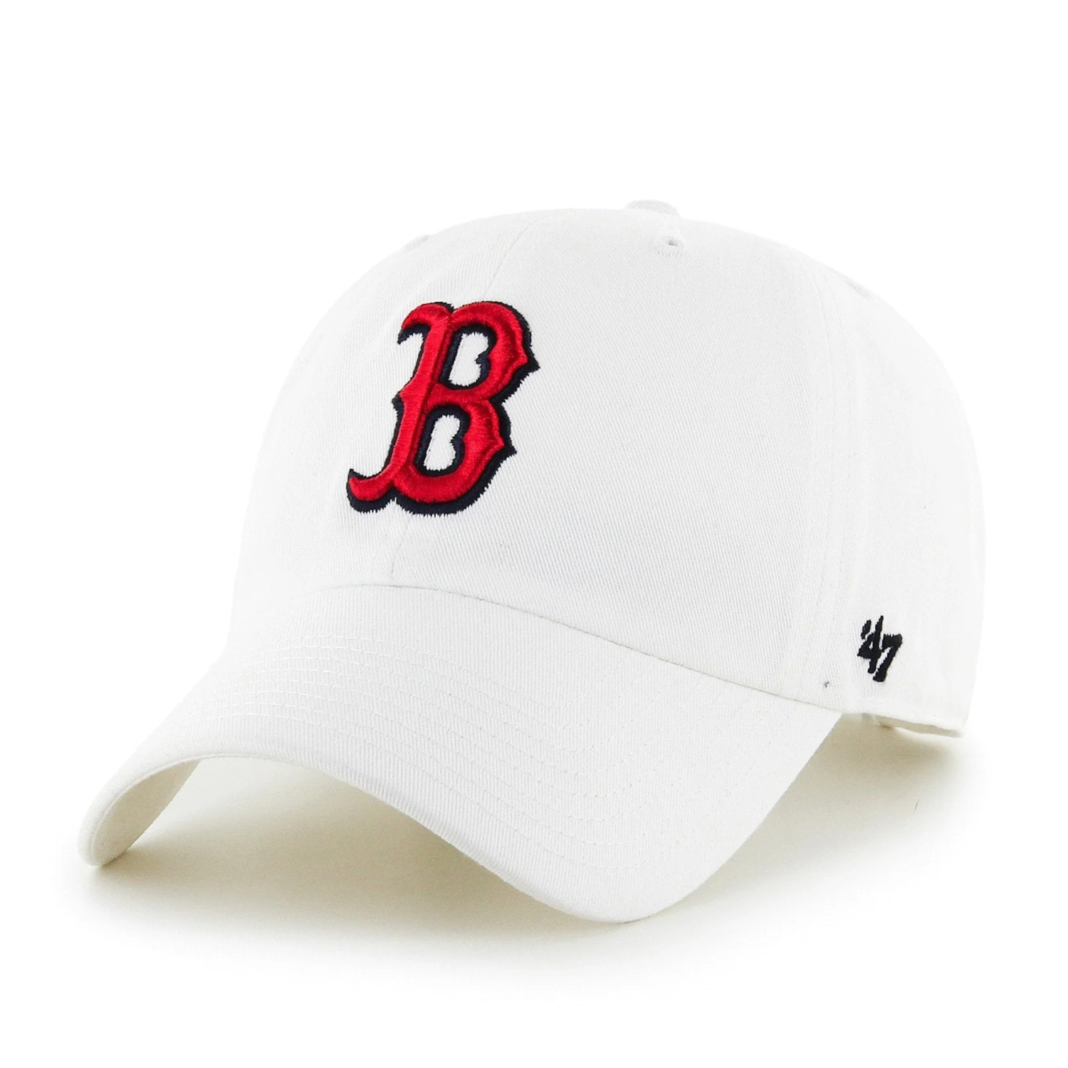 Unisex ’47 Brand Boston Red Sox White Clean Up Adjustable Cap