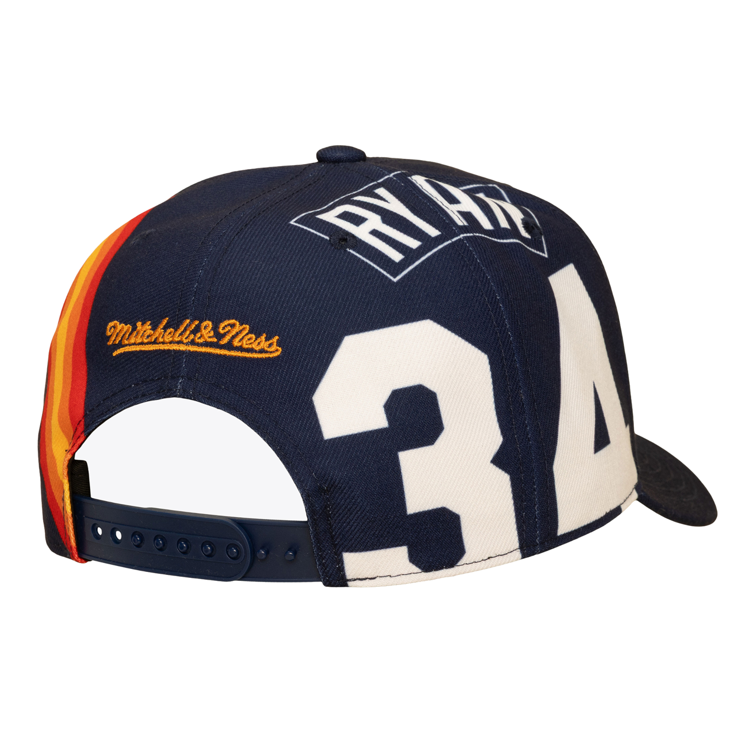 Men’s Mitchell & Ness Nolan Ryan Houston Astros Jersey Cut Snapback Cap