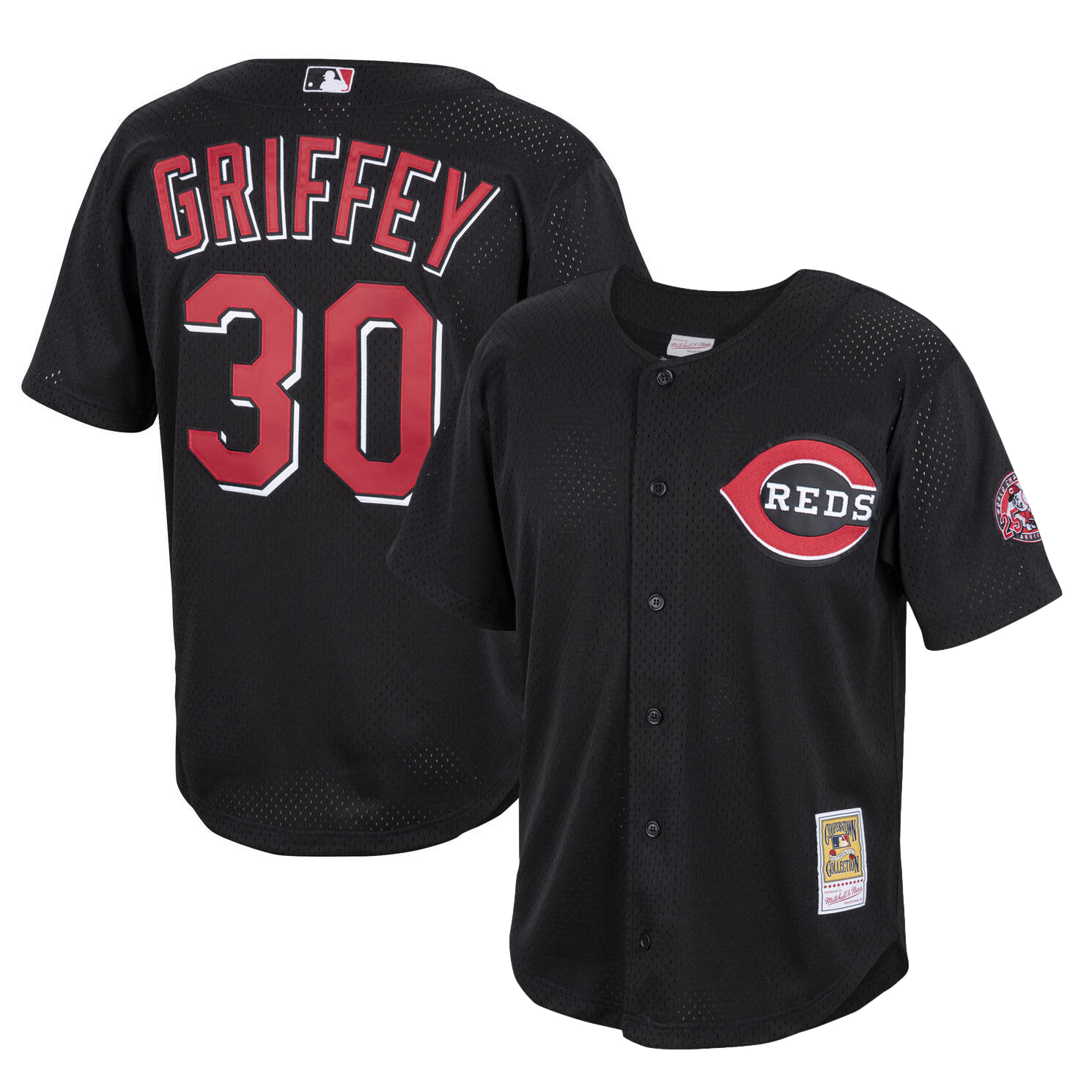 Men’s Mitchell & Ness Ken Griffey Jr Cincinnati Reds Authentic Replica 2000 Mesh Batting Practice Jersey