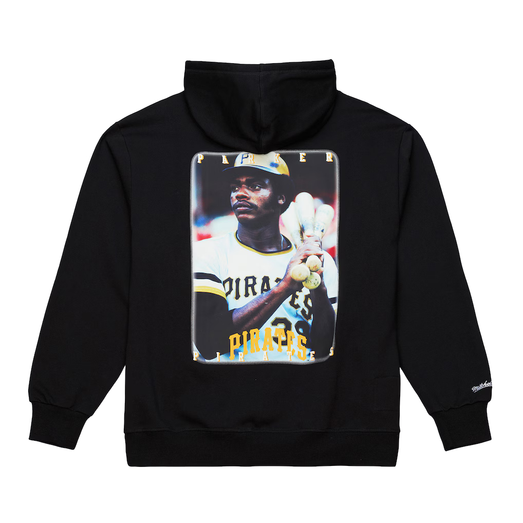 Men’s Mitchell & Ness Dave Parker Pittsburgh Pirates Black Fleece Hoodie