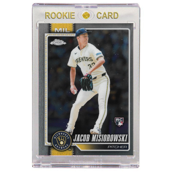 Jacob Misiorowski Milwaukee Brewers 2026 Topps Chrome # 196 Rookie Card