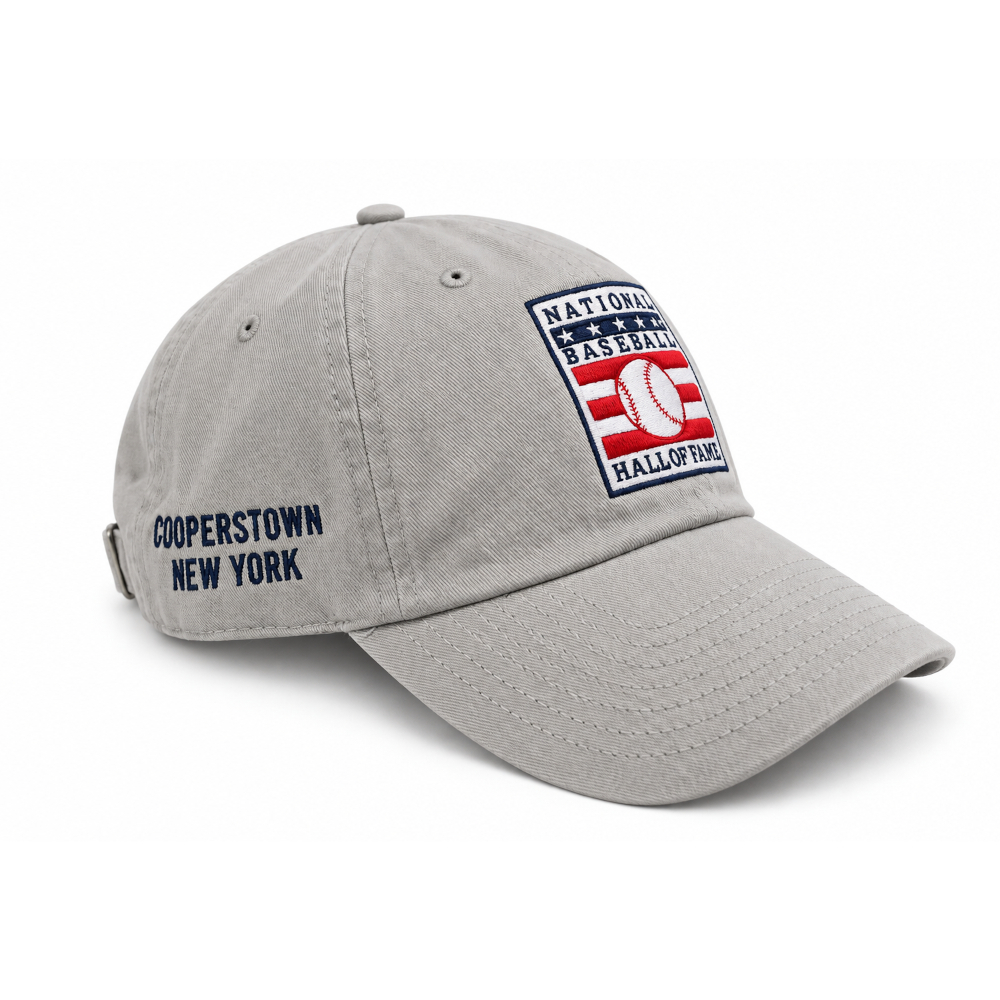 Men’s Hall of Fame Logo Grey Relaxed Adjustable Cap