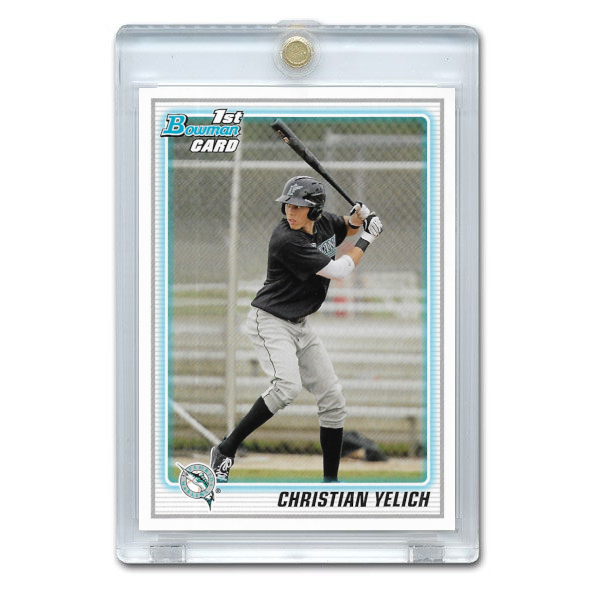 Christian Yelich Miami Marlins 2010 Bowman Draft Prospects # BDPP-78 Pre-Rookie Card
