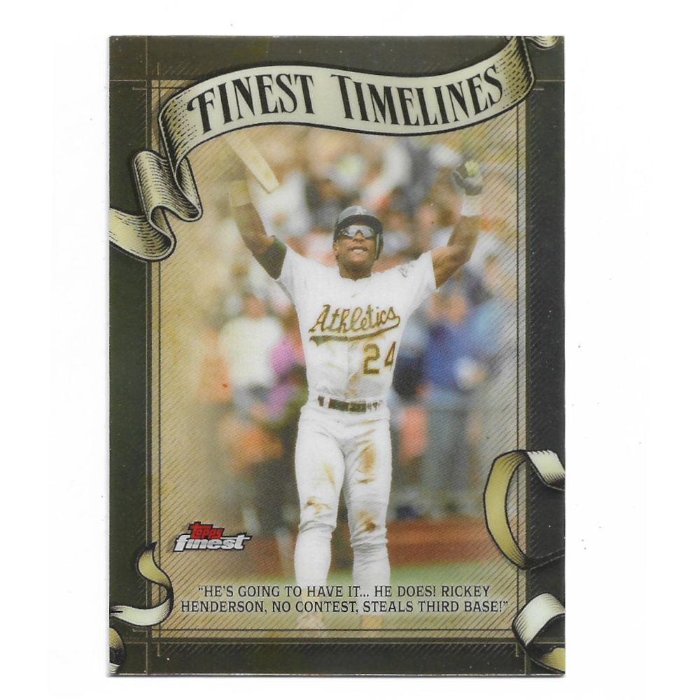 Rickey Henderson 2026 Topps Finest Timelines # 24