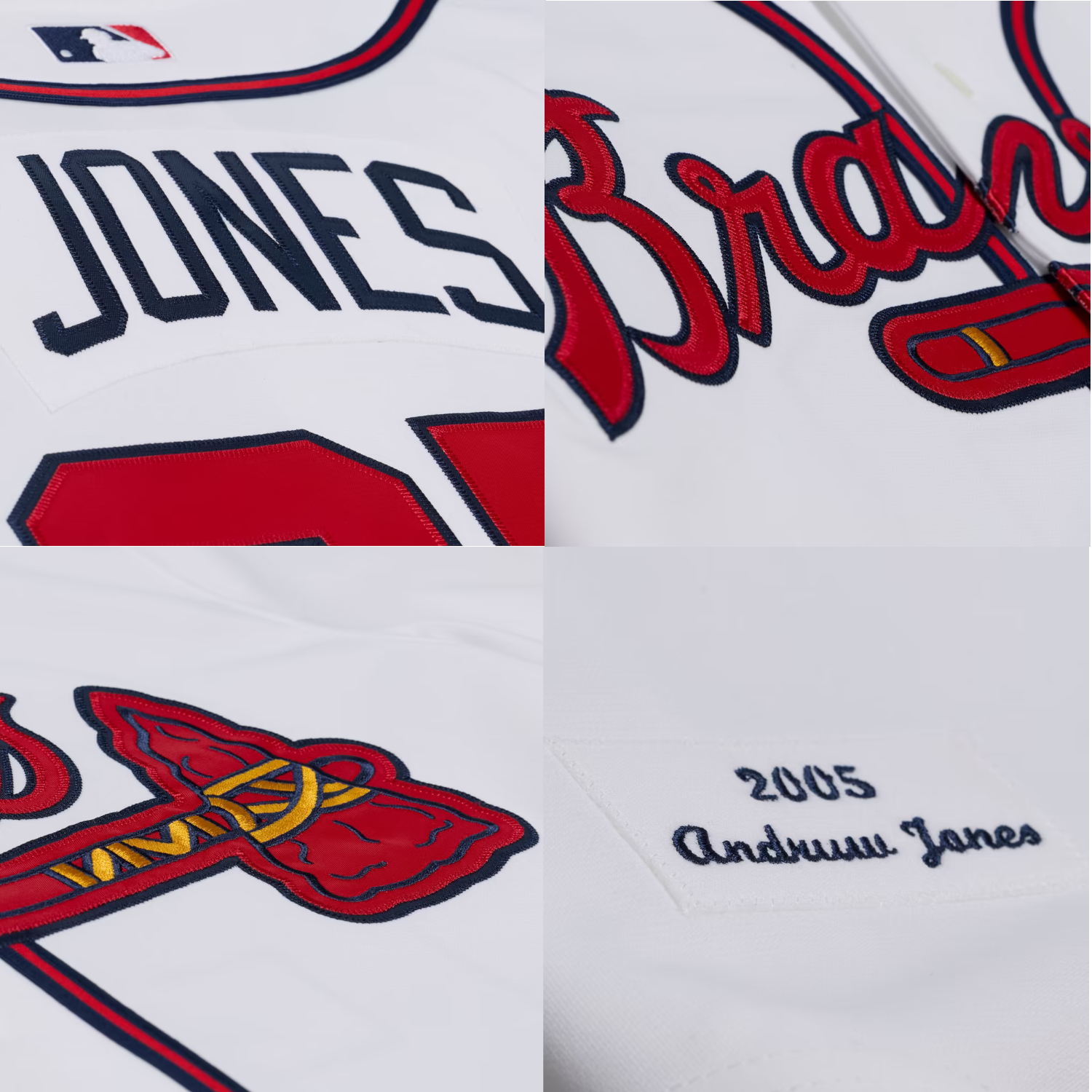 Men’s Mitchell & Ness Andruw Jones Atlanta Braves Authentic 2005 Home Jersey