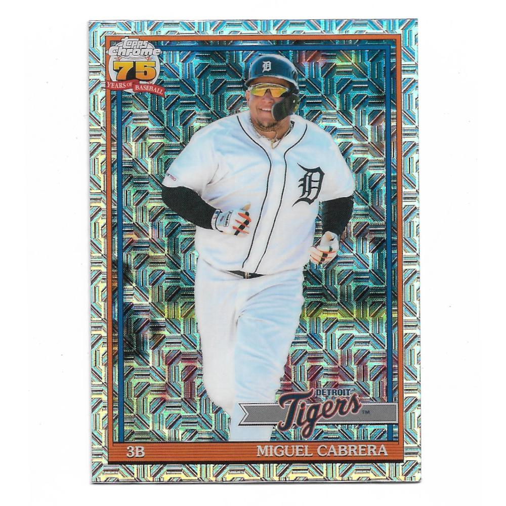 Miguel Cabrera 2026 Topps Chrome 35th Anniversary Silver Pack Mojo # 91C-93
