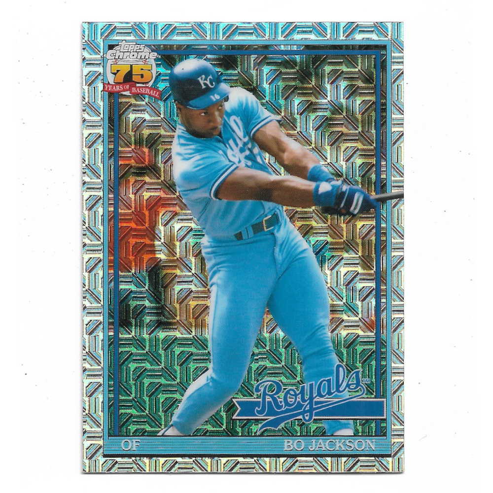 Bo Jackson 2026 Topps Chrome 35th Anniversary Silver Pack Mojo # 91C-5