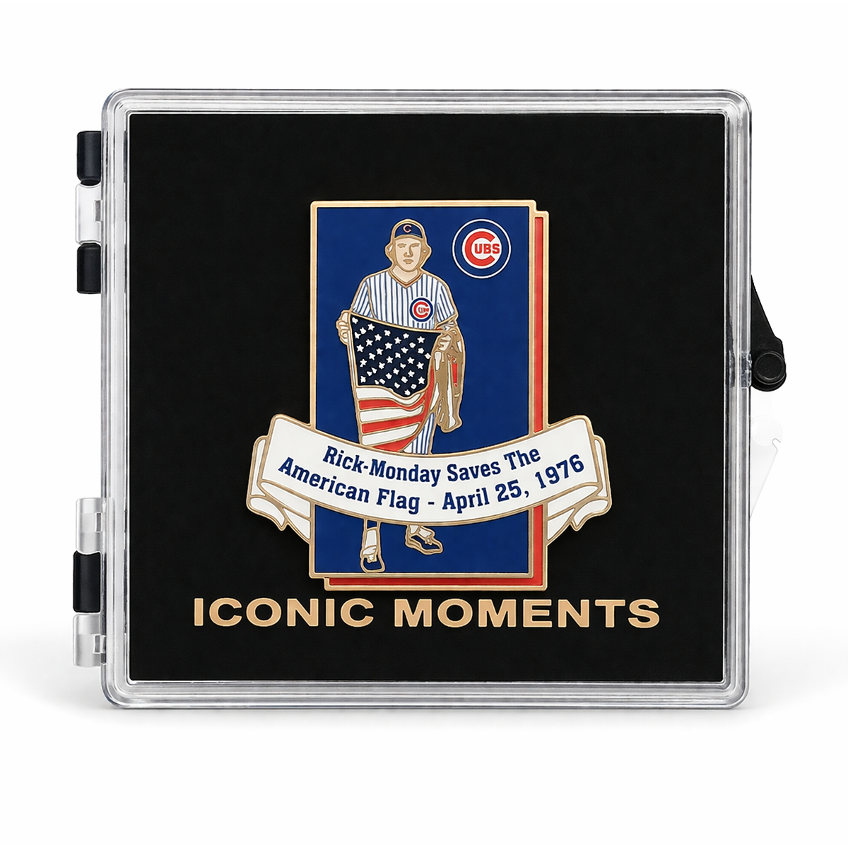 "Rick Monday Saves The American Flag" Collector’s Pin Limited Edition of 1,976