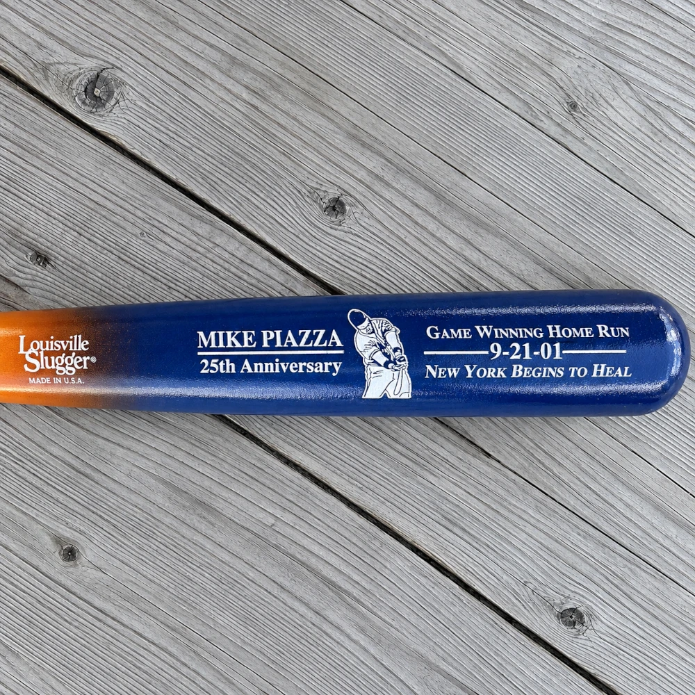 Mike Piazza Post 9/11 25th Anniversary Commemorative 34" Bat - Limited Edition of 25