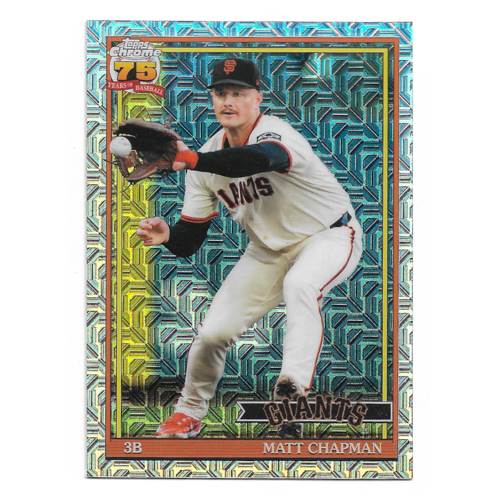 Matt Chapman 2026 Topps Chrome 35th Anniversary Silver Pack Mojo # 91C-97