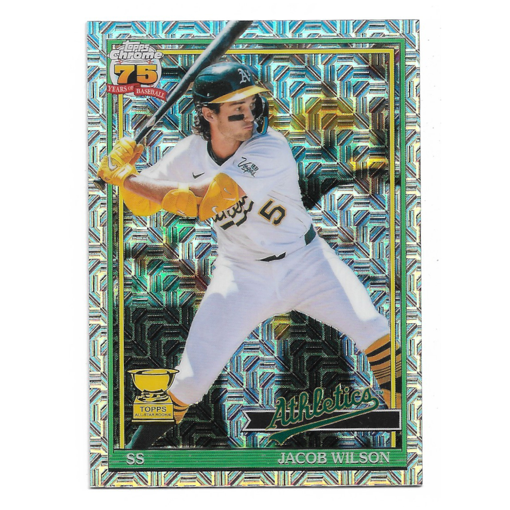 Jacob Wilson 2026 Topps Chrome 35th Anniversary Silver Pack Mojo # 91C-35