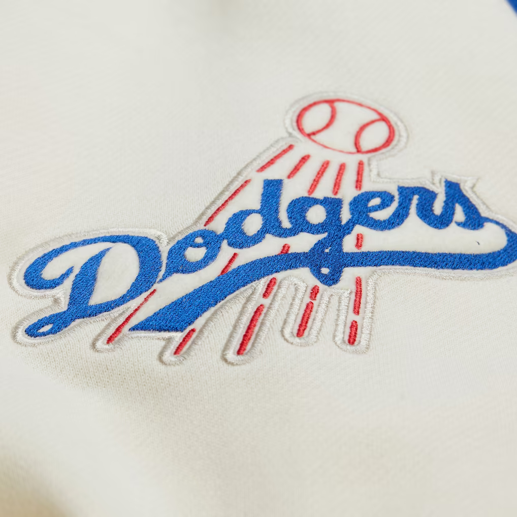 Men’s Mitchell & Ness Los Angeles Dodgers Sideline Fleece Full-Snap Hooded Jacket