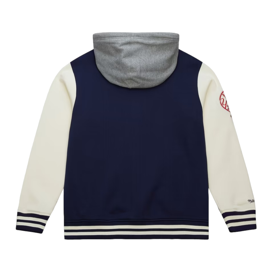 Men’s Mitchell & Ness New York Yankees Sideline Fleece Full-Snap Hooded Jacket