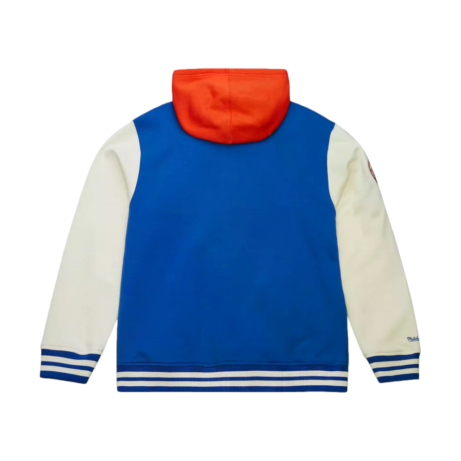 Men’s Mitchell & Ness New York Mets Sideline Fleece Full-Snap Hooded Jacket