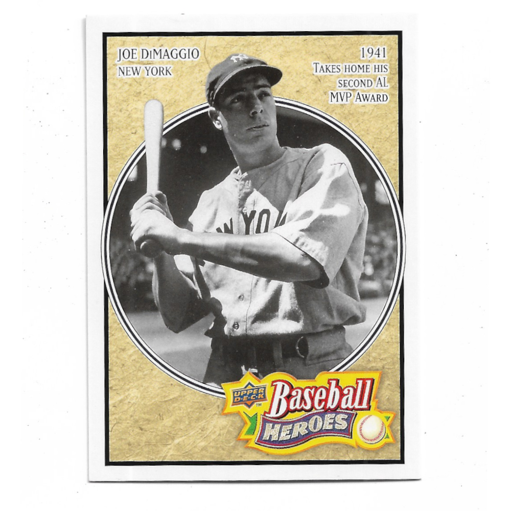 Joe Dimaggio 2010 Upper Deck Baseball Heroes # 4