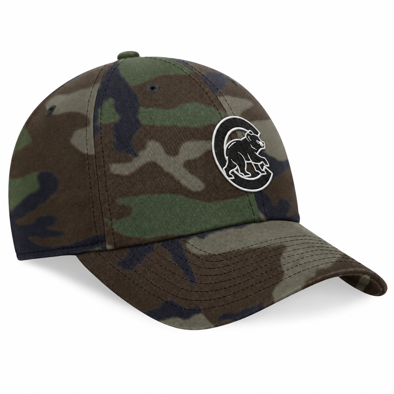 Men’s Nike Chicago Cubs Club Unstructured Woodland Camo Adjustable Cap