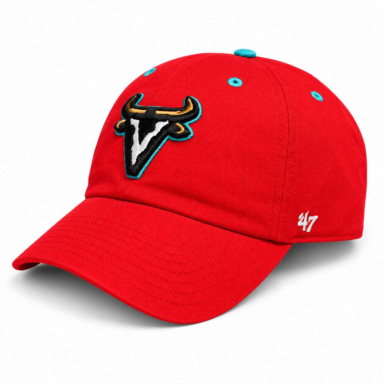 Men’s ‘47 Brand Visalia Rawhide Red Copa Clean Up Adjustable Cap