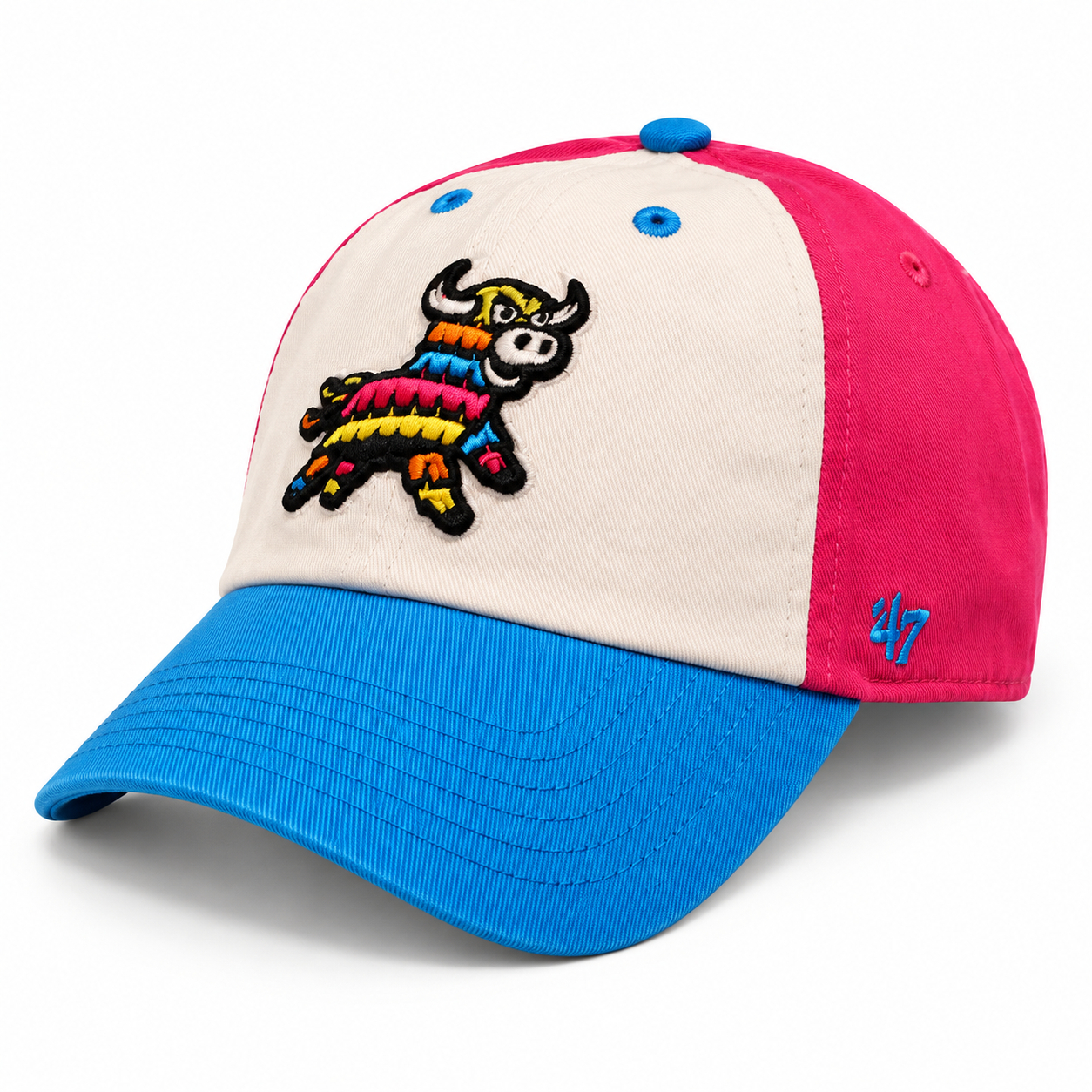 Men’s ‘47 Brand Erie Seawolves Magenta Copa Clean Up Adjustable Cap
