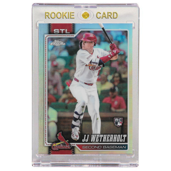 JJ Wetherholt St. Louis Cardinals 2026 Topps Chrome Refractor # 119 Rookie Card