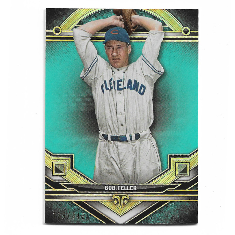 Bob Feller 2024 Topps Tribute Aqua # 69 Ltd Ed of 149