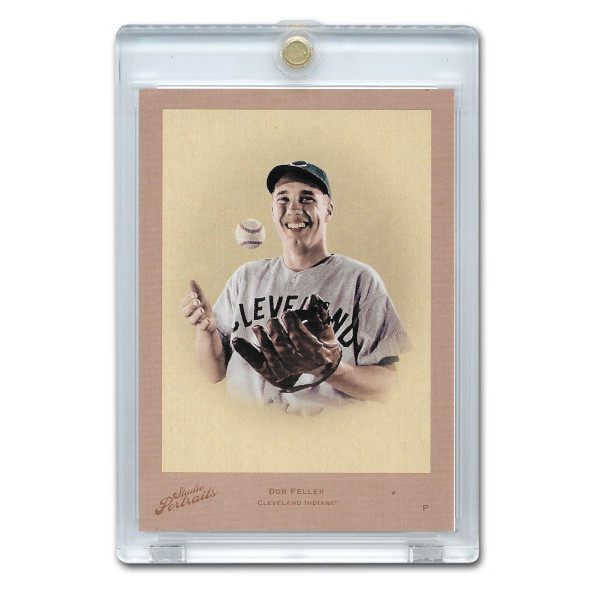 Bob Feller 2005 Donruss Throwback Threads Studio Portraits # 72 Ltd Ed of 25