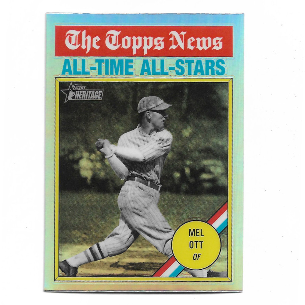 Mel Ott 2025 Topps Heritage Chrome # 348