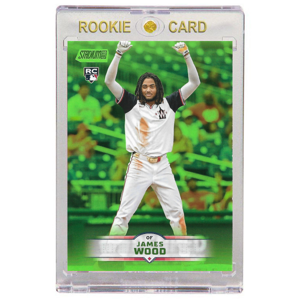 James Wood Washington Nationals 2025 Stadium Club Green Foil # 175 Rookie Card