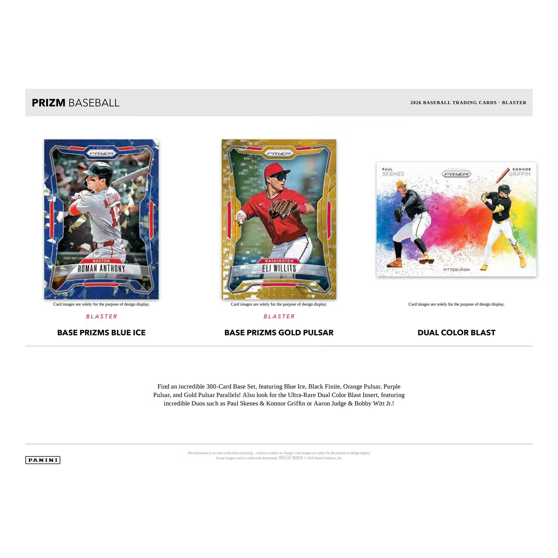 2026 Panini Prizm Baseball 10 Pack Mega Box