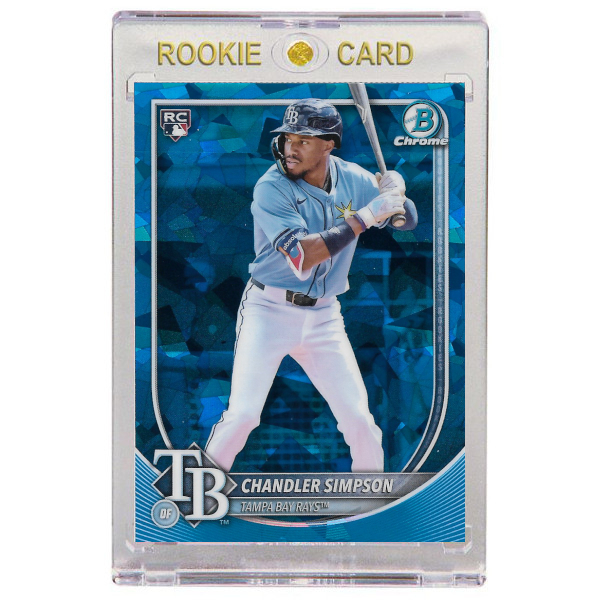 Chandler Simpson Tampa Bay Rays 2024 Bowman Chrome Saphhire # 18 Rookie Card