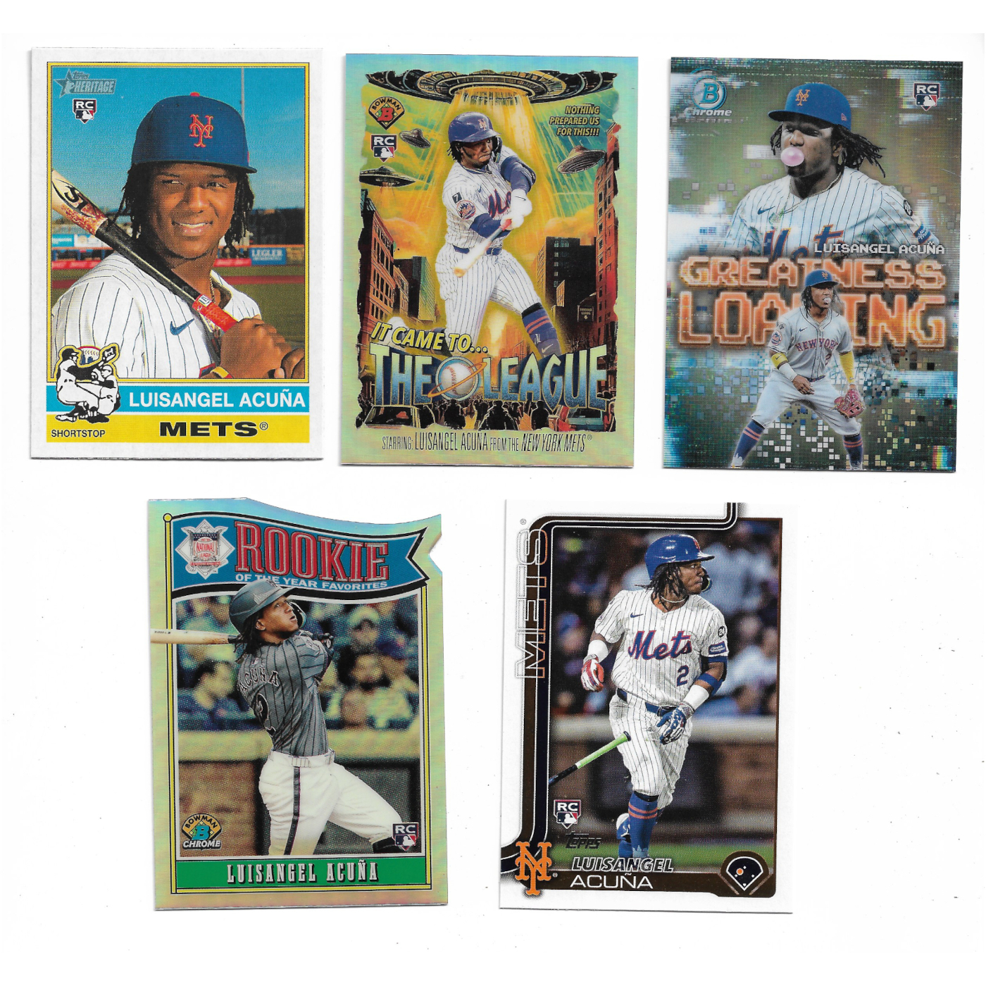 Luisangel Acuna Lot of 11 Rookie Cards