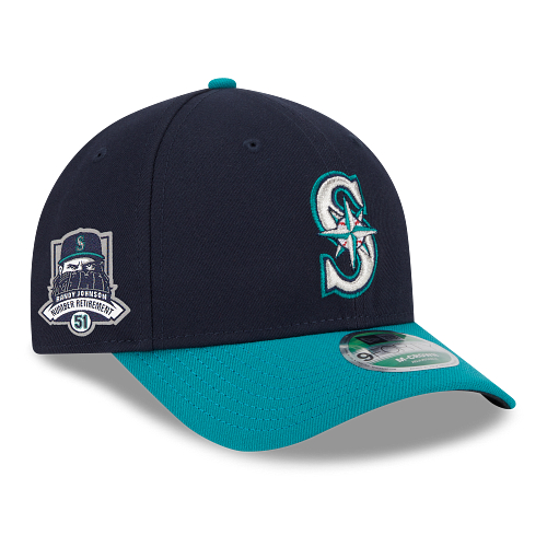 Men’s New Era Randy Johnson Seattle Mariners Number Retirement Side Patch Tribute 9FORTY Adjustable Cap