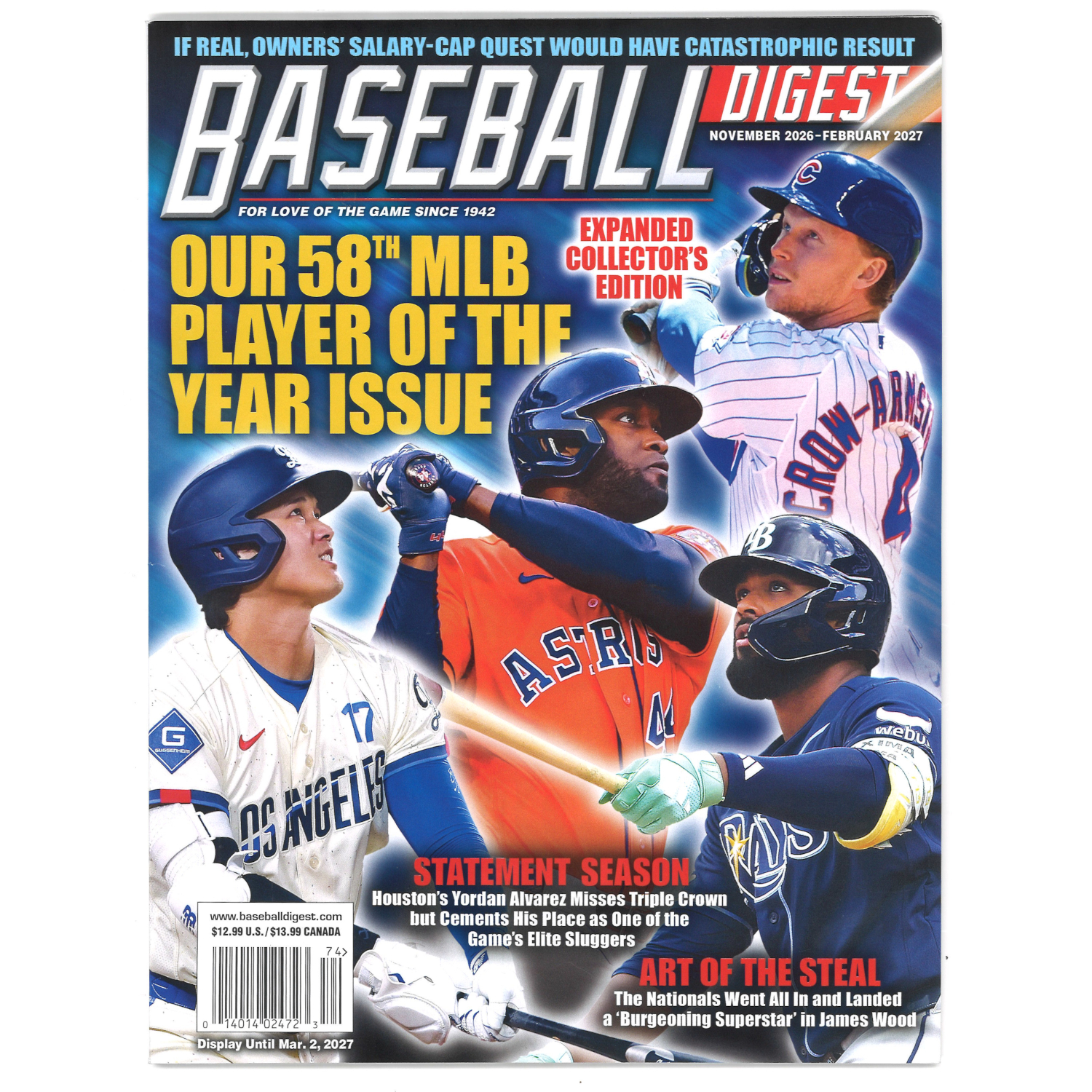 Baseball Digest Magazine - November 2026 / February 2027 Expanded Issue