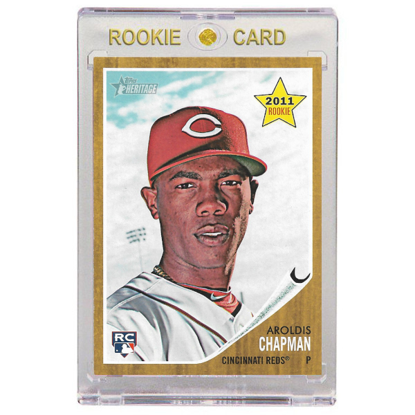 Aroldis Chapman Cincinnati Reds 2011 Topps Gold # 199 Rookie Card