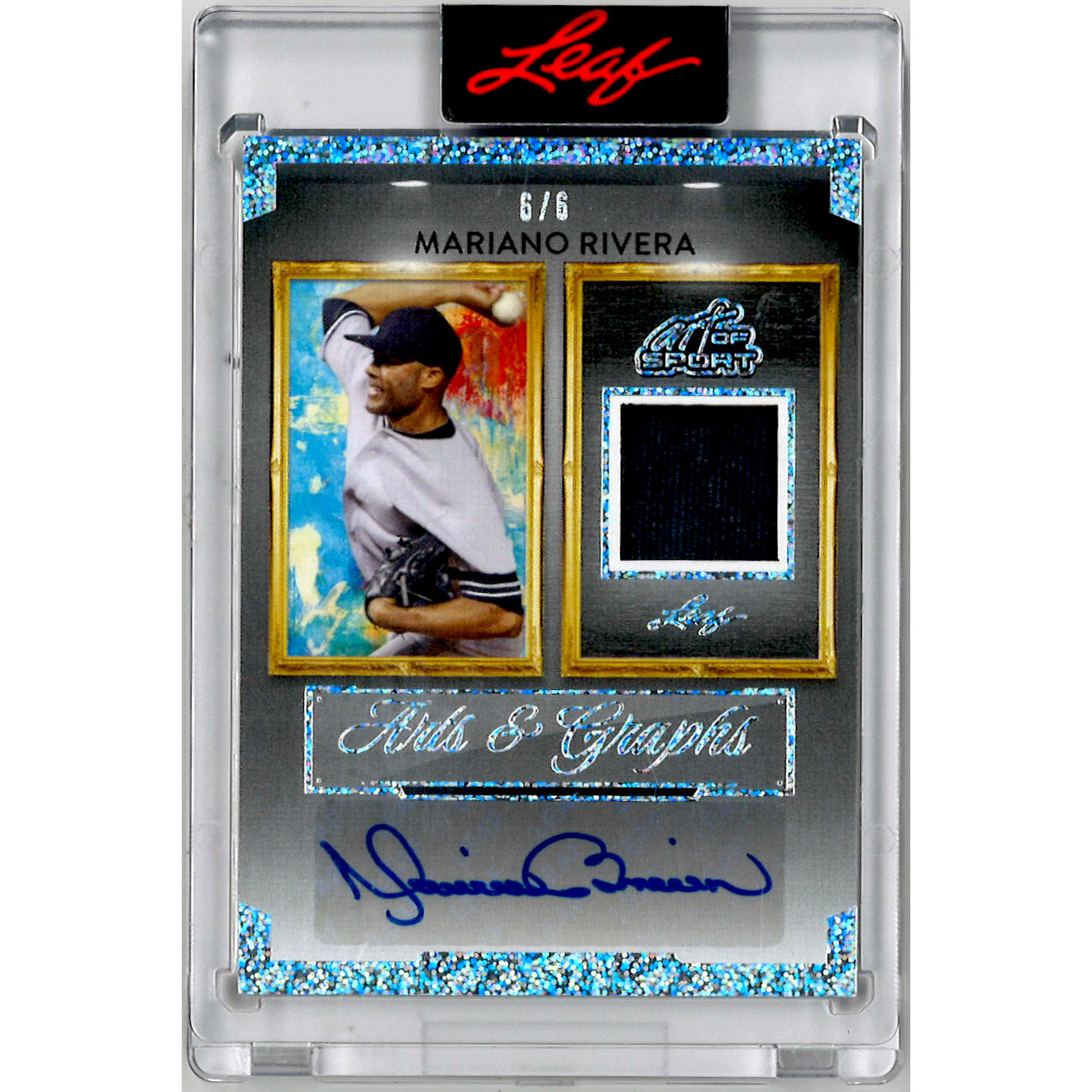Mariano Rivera Autographed Card 2026 Leaf Art of Sports Arts & Graphs # AG-MR1 Ltd Ed of 6