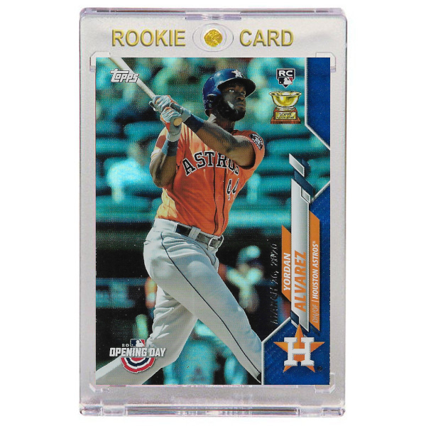 Yordan Alvarez Houston Astros 2020 Topps Opening Day Blue Foil # 63 Rookie Card