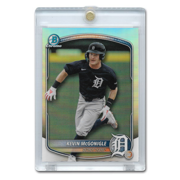 Kevin McGonigle 2025 Bowman Draft Chrome Refractor # BDC-59 Pre-Rookie Card
