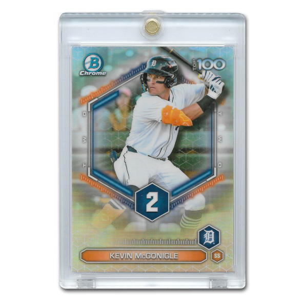 Kevin Mcgonigle 2026 Bowman Chrome Topp 100 # 2 Pre-Rookie Card