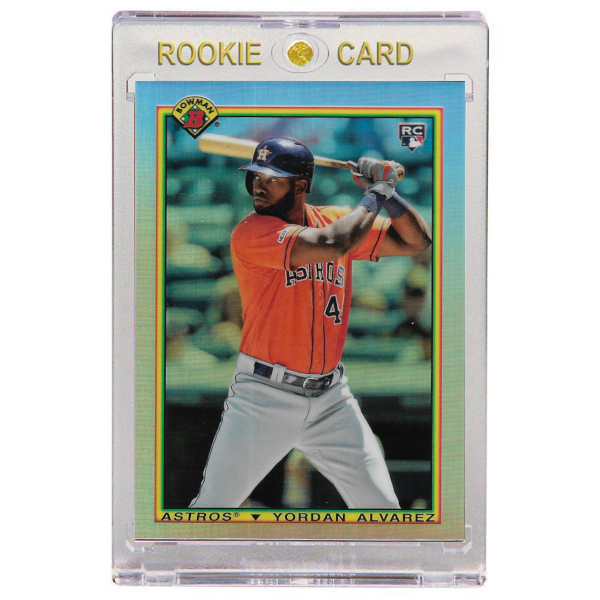 Yordan Alvarez Houston Astros 2020 Bowman Chrome '90 Refractor # YA Rookie Card