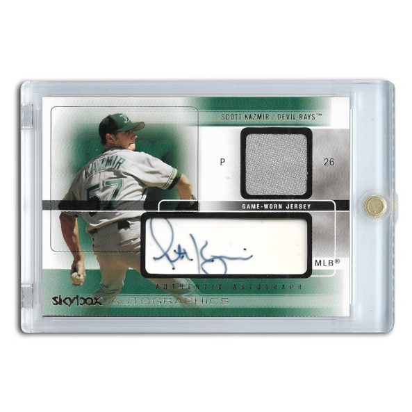 Scott Kazmir 2005 Fleer Autographics Authentic Game Jersey # AGJ-SK Ltd Ed of 45