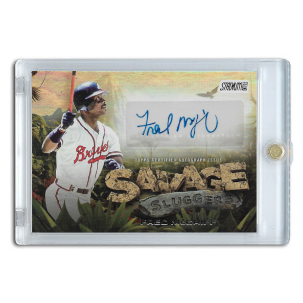 Fred McGriff Autographed Card 2025 Stadium Club Savage Sluggers # SS-FM