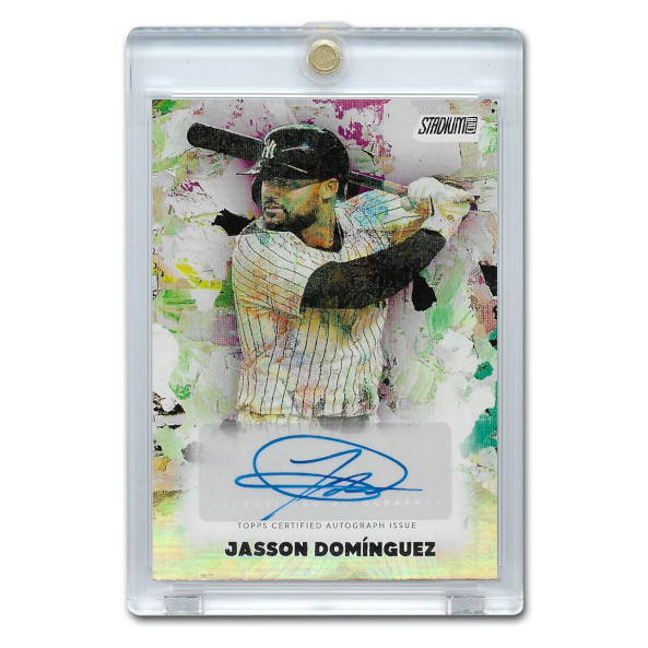 Jasson Dominguez Autographed Card 2025 Stadium Club Abstract # AA-JD